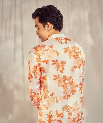 Burnt orange print kurta. 5