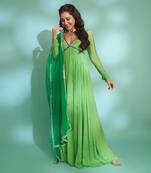 Light green anarkali set