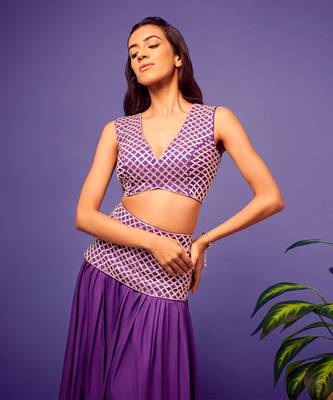 Purple-green ombre jasmine set 2