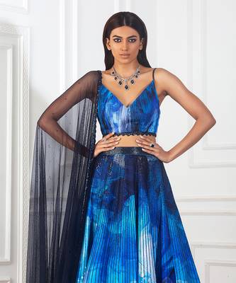Printed Triangle Lehenga Set 2