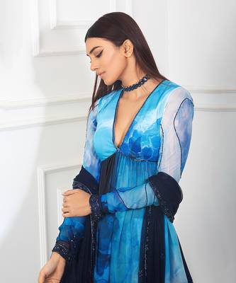 Peplum Printed Lehenga Set 2