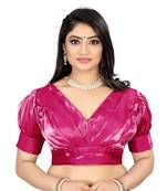 Panjari Store Rani Soft Zimichoo Half Puff Sleeve Padded blouse Size Will Be 38(Self alterable from 36-40)