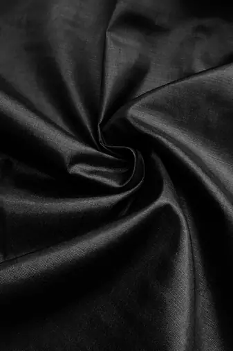Manvaa women's black sequence embroidery premium roman silk dress material