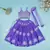 Violet pure spun lehenga set for girls.