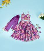 Purple  lehenga set for girls