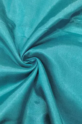 Manvaa women's sky blue heavy thread embroidery pure organza dress material