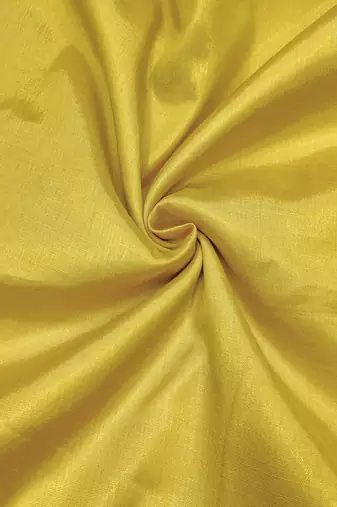 Manvaa women's yellow handwork simmer banarasi dress material