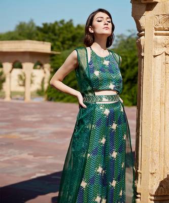 Evergreen satin co-ord set 2