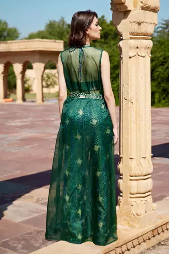 Evergreen satin co-ord set