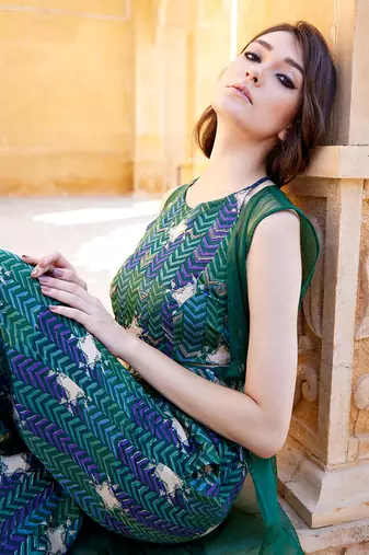Evergreen satin co-ord set
