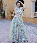 Pistachio satin co-ord set