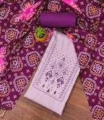 Manvaa women's baby pink unstitched sequnce work zora silk dress material 