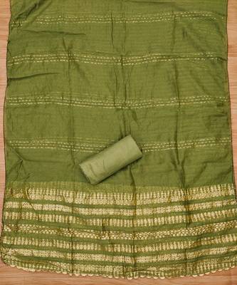 Manvaa women's multi handwork cotton dress material 4