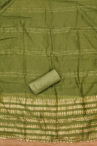 Manvaa women's multi handwork cotton dress material