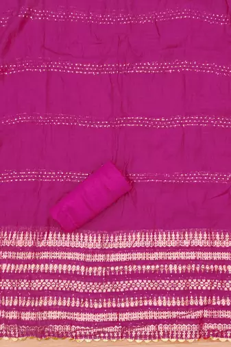 Manvaa women's multi handwork cotton dress material