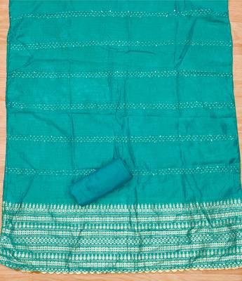 Manvaa women's multi handwork cotton dress material 4