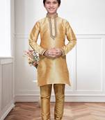 Chiku art silk kurta churidar for kid's wear