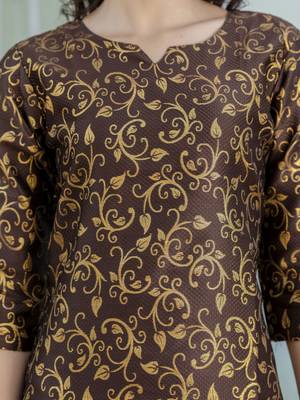 Vredevogel women's cotton silk jacquard kurta pant set with banarasi woven self designed dupatta 3