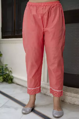 Vredevogel women's chanderi modal butti kurta with trouser pant & embroidered chanderi dupatta set