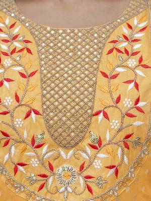 Vredevogel women's chanderi modal butti kurta with trouser pant & embroidered chanderi dupatta set 3