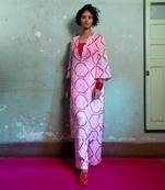 Salty pink organza kurta set