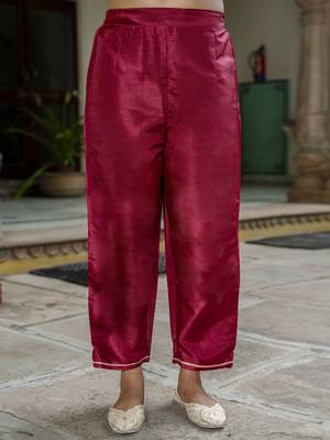 Vredevogel women's silk blend kurta pant set with nazmin dupatta 4