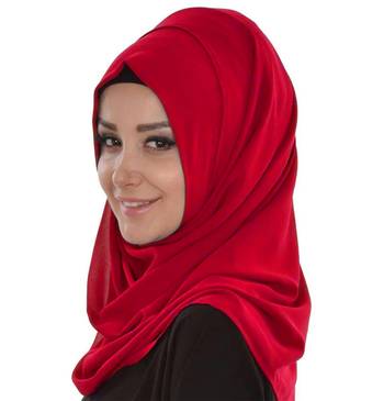 Maroon Moroccan Kaftan With Sun-proof hijab 4