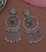 Silver color oxidised earrings