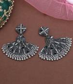 Silver color oxidised earrings