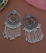 Silver color oxidised earrings