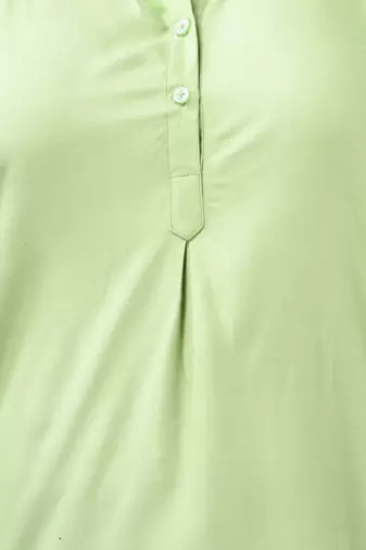 Light green solid rayon pathani kurta