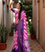  Dola Silk Digital Prints With Awesome Two Sides Jari Weaving Border Saree