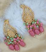 Green cluster beaded ethnic drop earring for women er 105 mlt 110