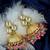 Pink stone & cluster beads & pearl drops ethnic jhumki earring for women er 111 mlt 240