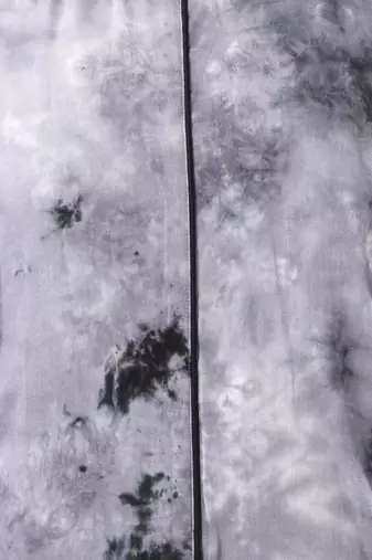 Grey rayon abstract printed a-line ethnic dress