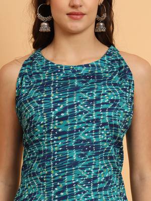 Aayumi bandhani printed rayon kurta 4