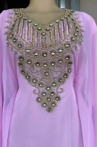 Pink Eid Kaftan for Women