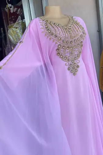 Pink Eid Kaftan for Women