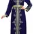 Navy-Blue color full sleeves Handmade Moroccan Kaftan with Sun-proof hiijab