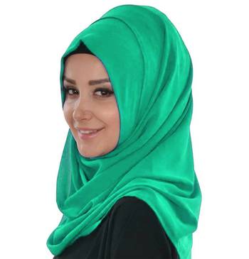 Turquoise Moroccan KaftanWith Sun-proof hijab 4