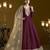 Chanderi embroidered burgundy designer salwar kameez