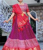 Party wear SIlk Blend Lehengha Choli with Dupatta for Women
