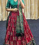 Party wear SIlk Blend Lehengha Choli with Dupatta for Women