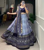 Party wear SIlk Blend Lehengha Choli with Dupatta for Women