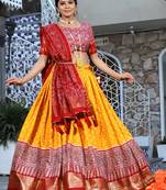 Party wear SIlk Blend Lehengha Choli with Dupatta for Women
