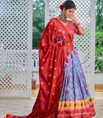 Party wear SIlk Blend Lehengha Choli with Dupatta for Women