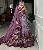 Party wear SIlk Blend Lehengha Choli with Dupatta for Women