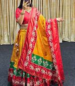 Party wear SIlk Blend Lehengha Choli with Dupatta for Women