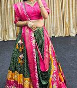 Party wear SIlk Blend Lehengha Choli with Dupatta for Women