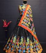 Party wear SIlk Blend Lehengha Choli with Dupatta for Women